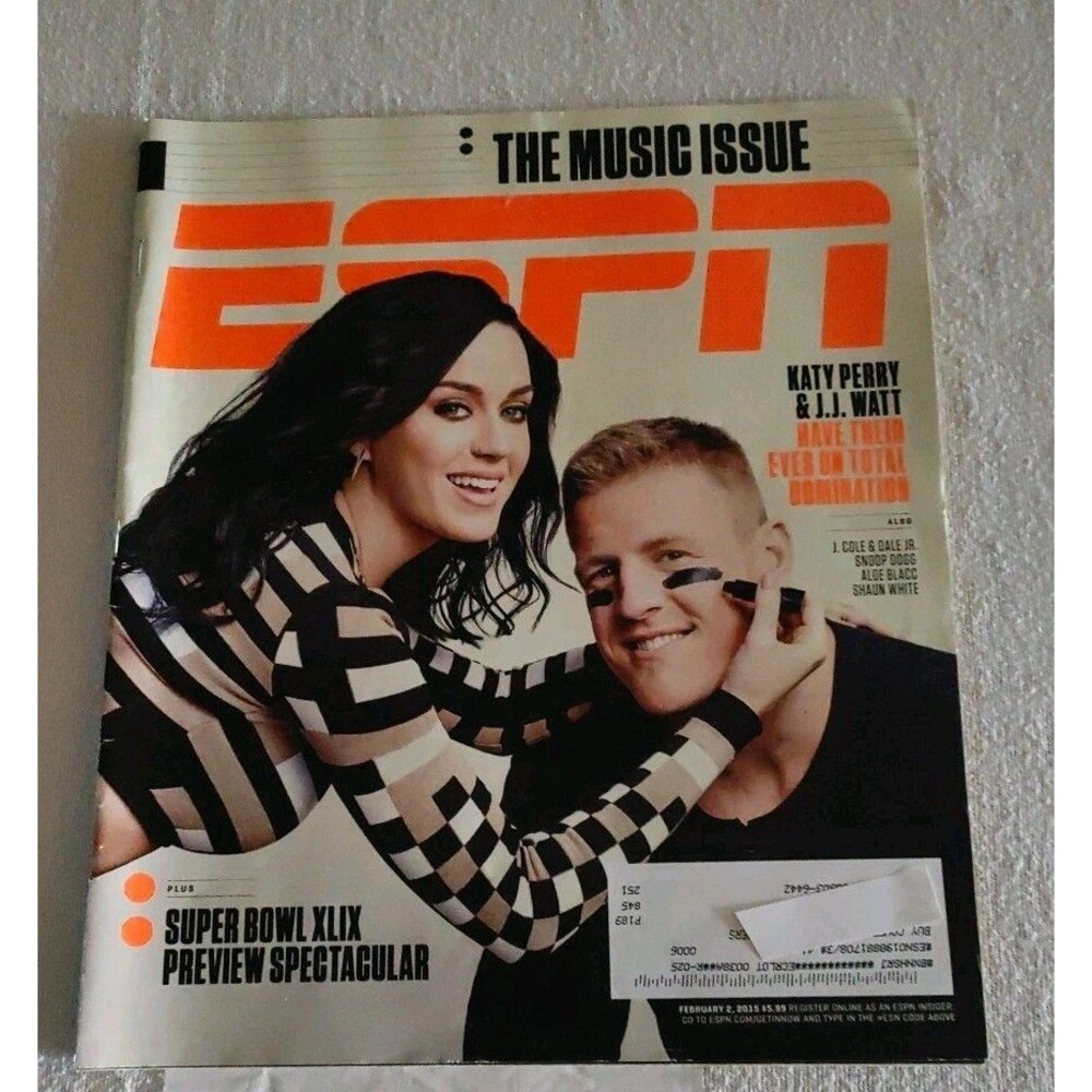 ESPN Magazine - February 2, 2015 - The Music Issue - J.J. Watt - Katy Perry
